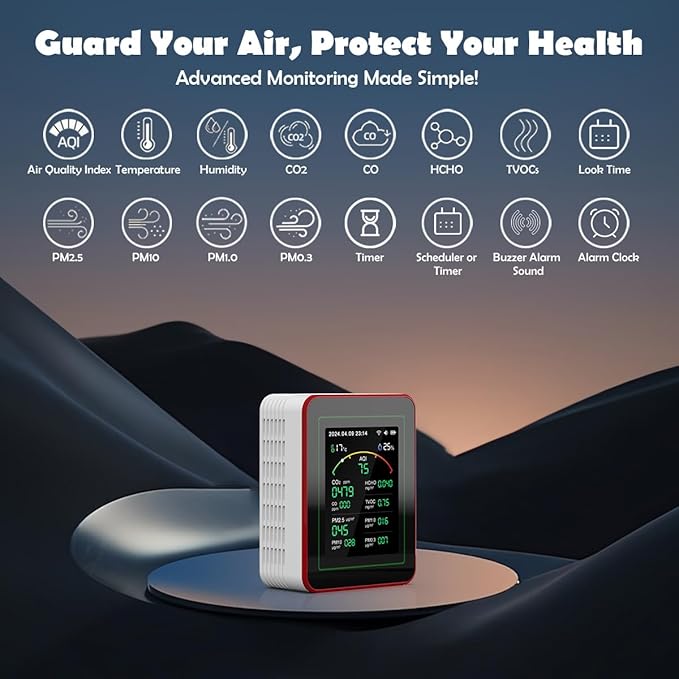 Professional 15-in-1 Air Quality Monitor - Image 2