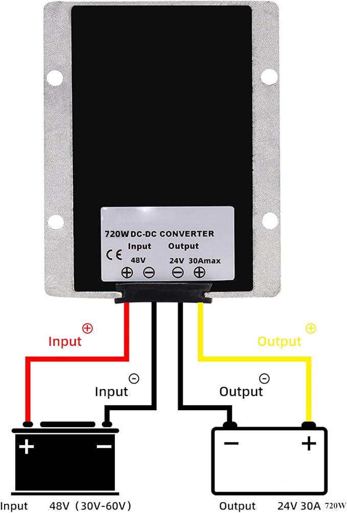 MGGi Voltage Reducer 36V 48V Step Down to 24V 30A 720W, Waterproof Big-Size DC - Image 5
