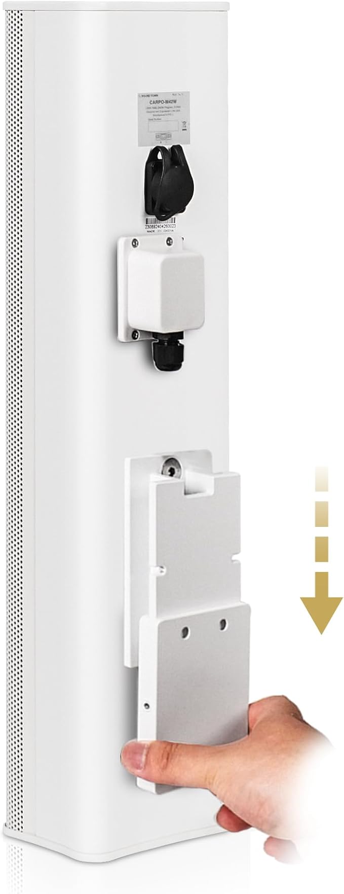 Sound Town Weatherproof Compact Aluminum Line Array Column Speaker - Image 5