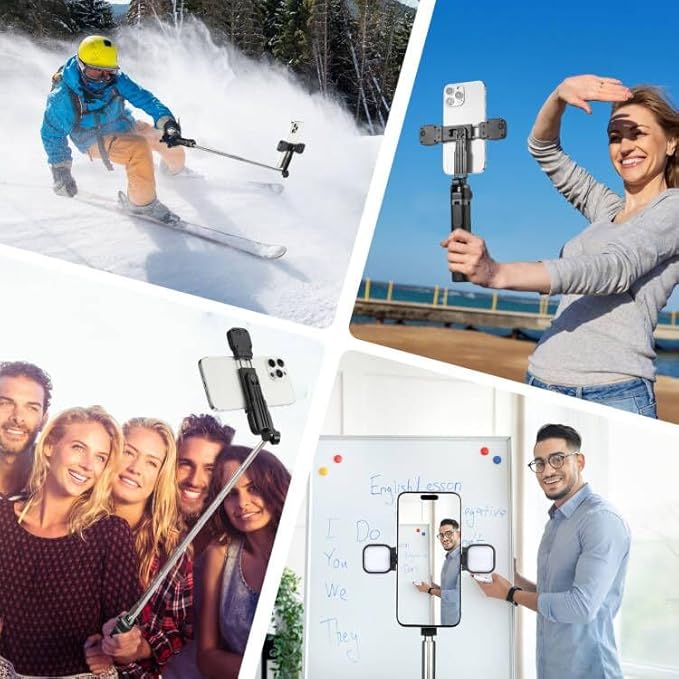 MQOUNY Mini iPhone Tripod Stand & Selfie Stick - Image 6