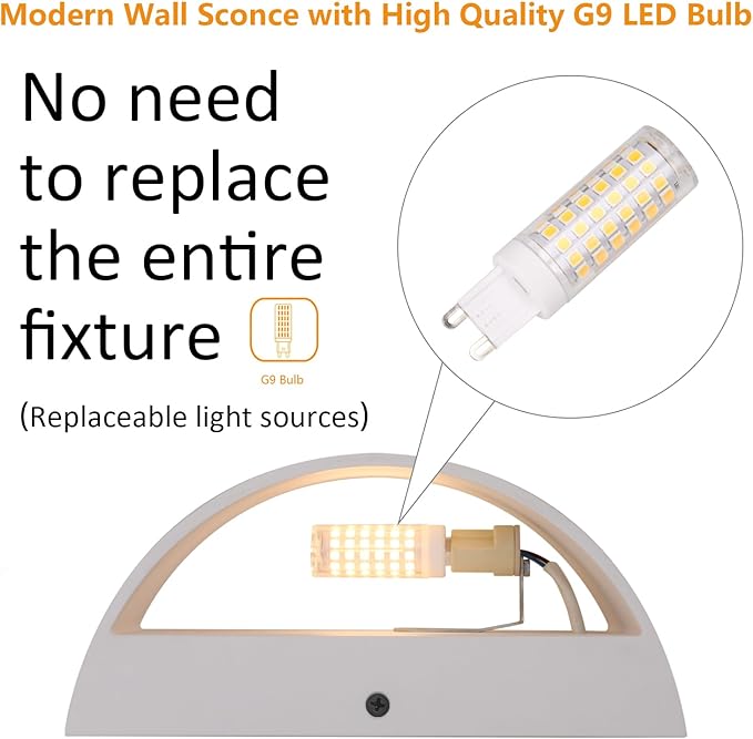 Aipsun 4 Pack Aluminum Modern Indoor LED Wall Sconce Hardwired Interior Wall - Image 3