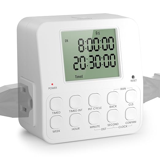 NEARPOW Digital Timer Outlet, Infinite Interval Repeat Cycle Timer Plug by NEARPOW