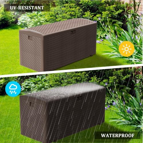 180gal pro brown blow - molded outdoor deck, package contents