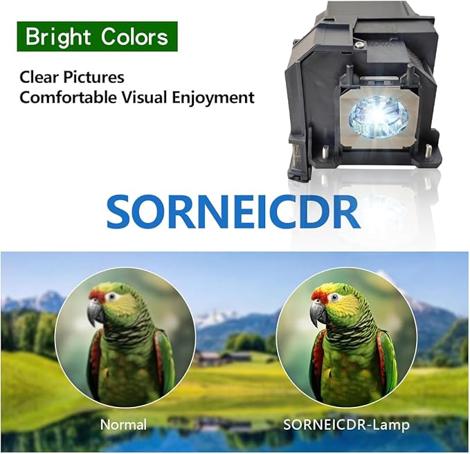 SORNEICDR EL PLP91 Replacement Projector Lamp Bulb Compatible - Image 3
