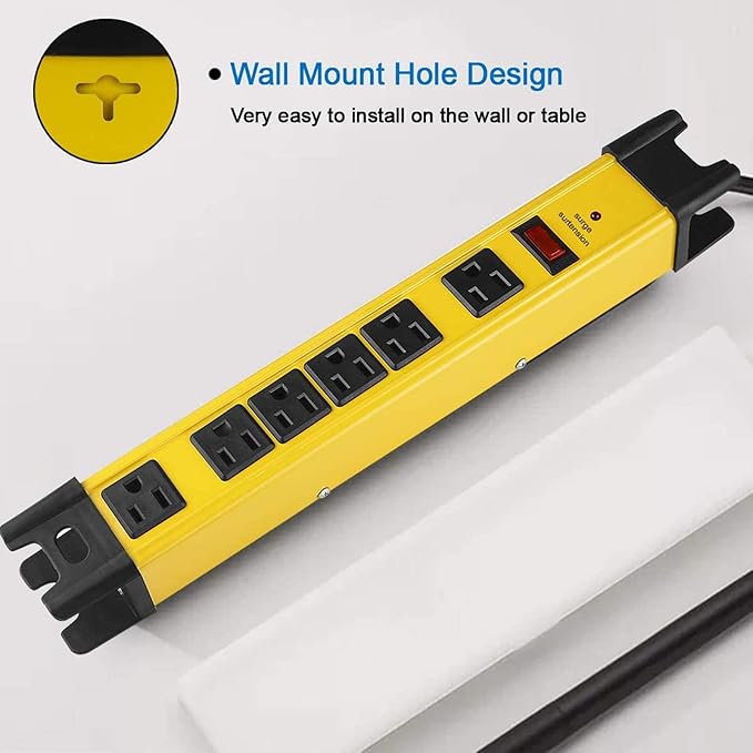 Heavy Duty Power Strip Surge Protector - Image 4