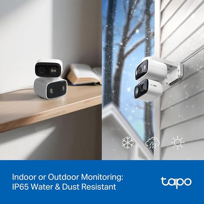 Tapo 2K 3MP Indoor/Outdoor Dual Lens Pan/Tilt Security Camera – 125° Wide-Angle - Image 9