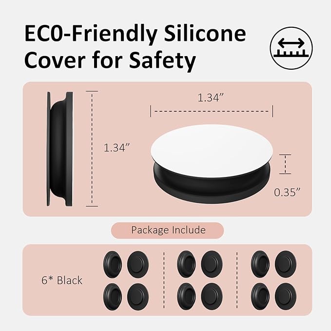 Vaszu Remote Control Holder Magnetic Wall Mount Self-Adhesive, 6 Pack Upgraded - Image 3