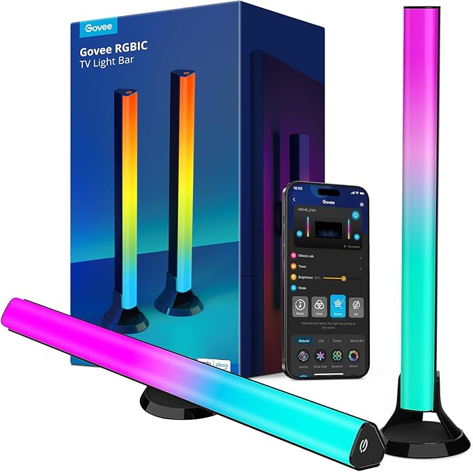 Govee RGBIC Light Bars, 15 Inches WiFi TV Backlight Suitable by Govee