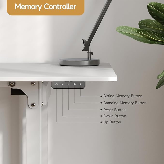 ONBRILL Standing Desk, 63x30 Inches Rectangle Stand Up Desk - Image 4