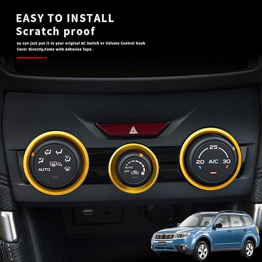 Auovo AC Climate Control Knob Outer Ring Covers Accessories - Image 3