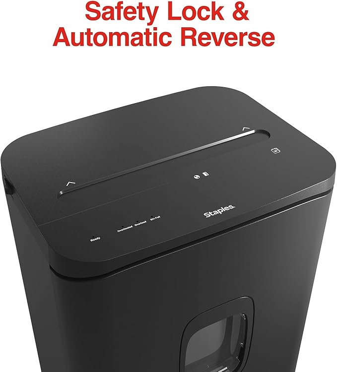 Staples 20-Sheet Micro-Cut Shredder – High-Security Document & Credit Card - Image 5
