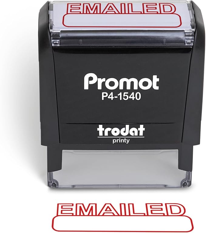 Promot Emailed Self Inking Rubber Stamp by PROMOT