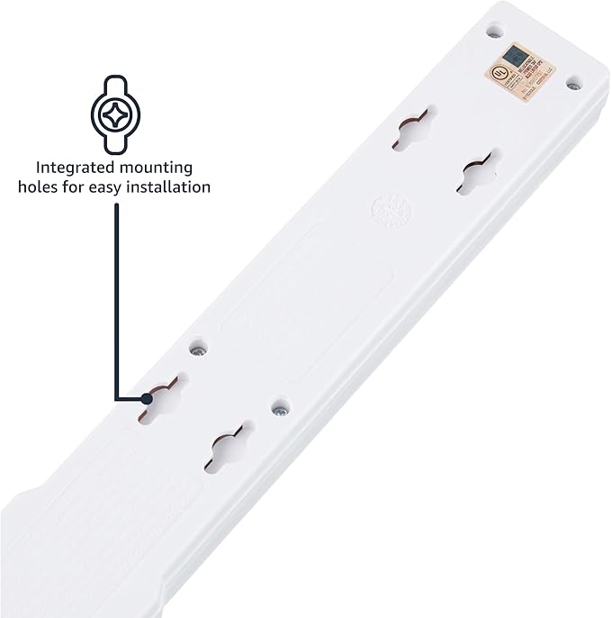 Amazon Basics Surge Protector Power Strip, 790 Joules, LED Indicator, 6ft - Image 3