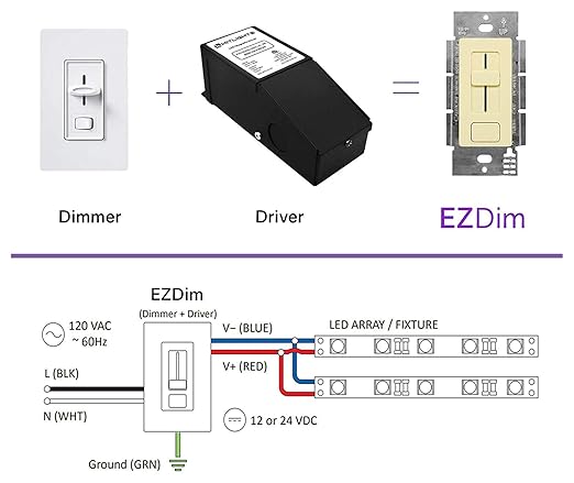 HitLights 60W LED Driver and Dimmer Switch Single Integrated Unit, EZDim 120V - Image 4