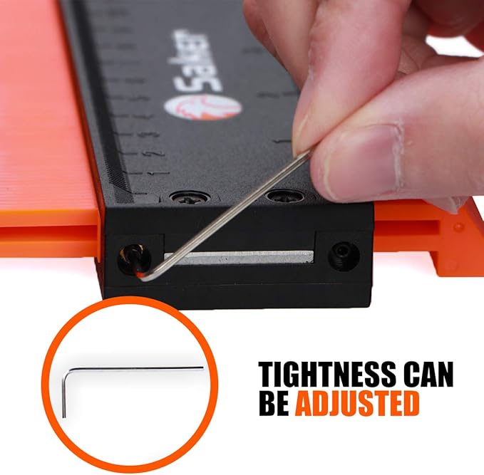 Saker Contour Gauge Tool for Woodworking & DIY, Profile Gauge - Image 7