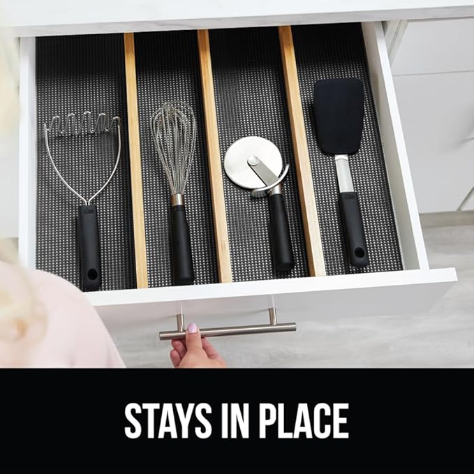GORILLA GRIP powerGRIP Drawer Shelf and Cabinet Liner, Thick Strong Hold - Image 9