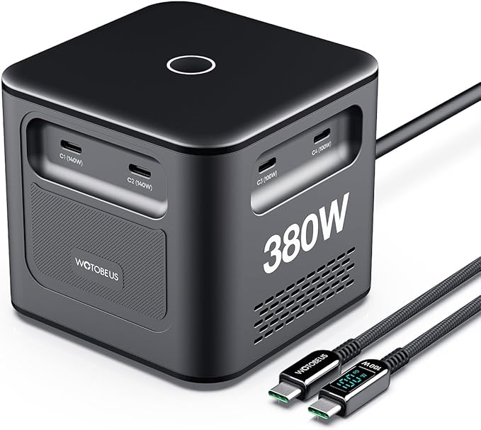 WOTOBEUS 380W 8-Ports GaN USB-C Charging Station by WOTOBEUS