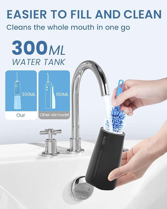 AUIEI Water Flosser Teeth Pick: 9 Jet Tips Cordless Oral Irrigator - Image 4
