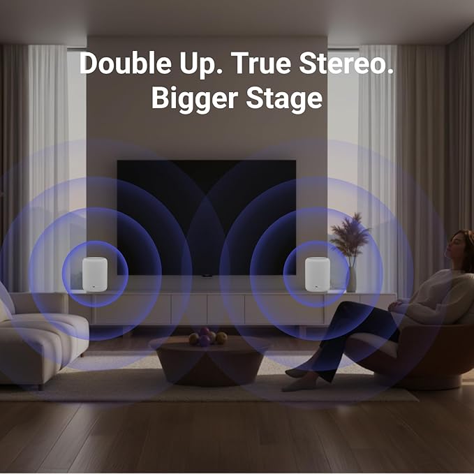 WiiM Sound Lite Smart Speaker, Hi‑Res 24‑bit/192 kHz, AI RoomFit™ Room - Image 6
