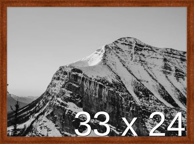 Frame It Easy 33 x 24 Russet Wood Frame by FrameItEasy