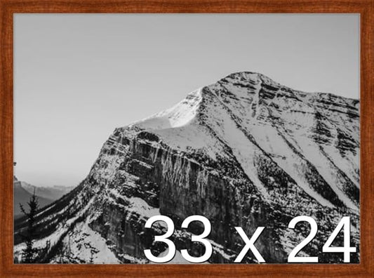 Frame It Easy 33 x 24 Russet Wood Frame by FrameItEasy
