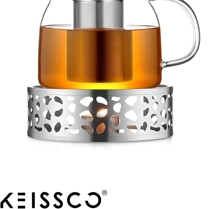Stainless Steel Teapot Warmer, Metal Teapot Heater - Image 3