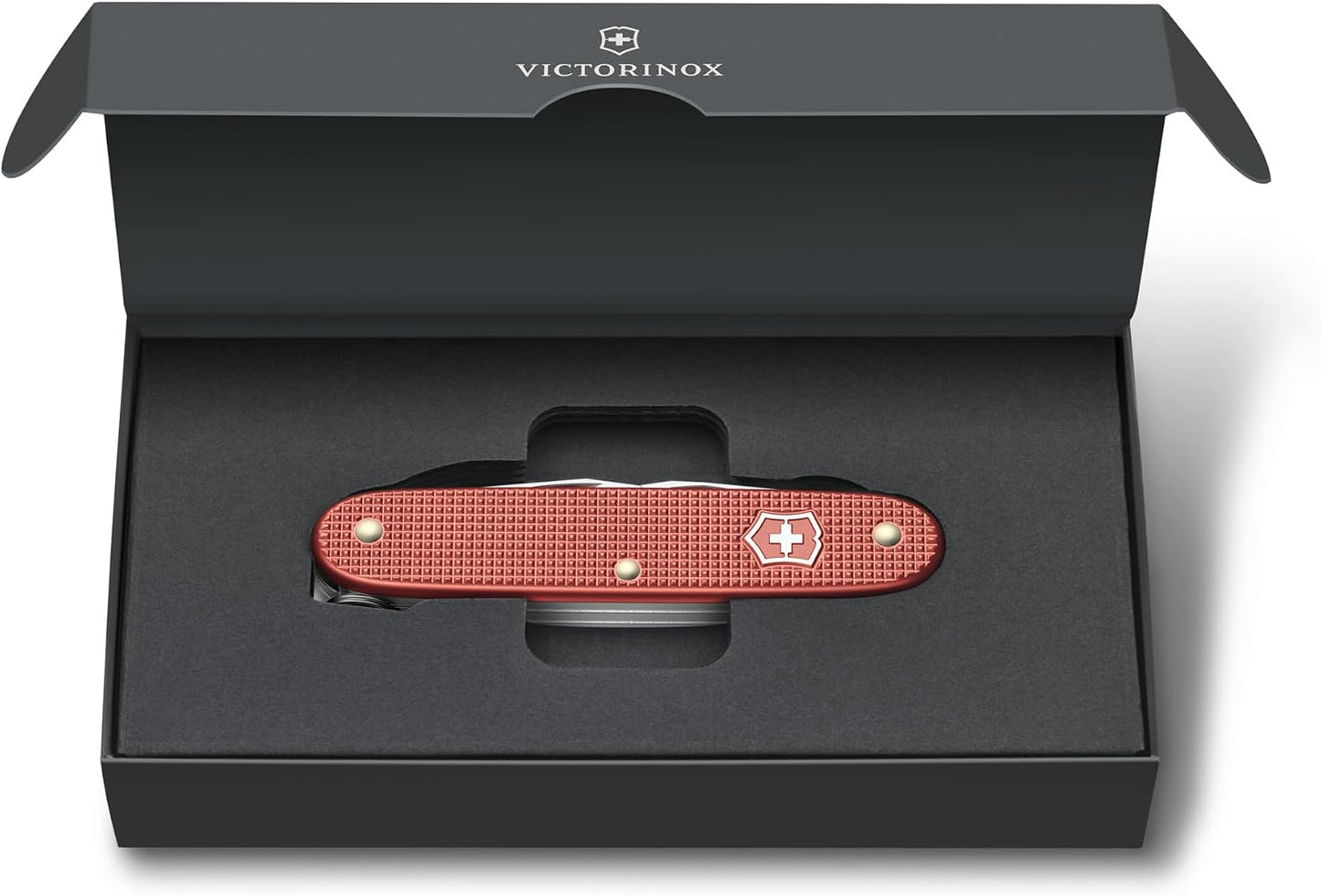 Victorinox Swiss Army Knife Pioneer X Alox Limited Edition 2025, Multitool, Swiss Army Knife, 9 Functions, Blade, Screwdriver, Red