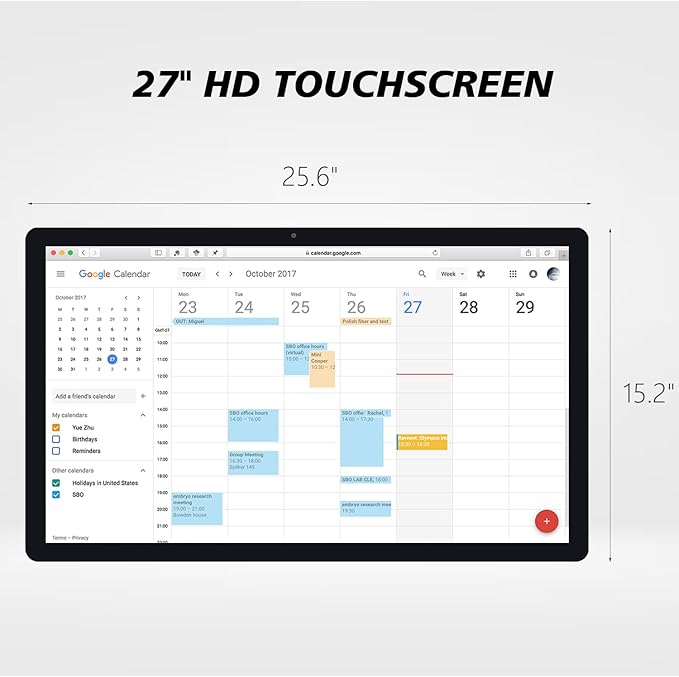 Large Touchscreen Monitor Digital Electronic Calendar, Downloadable APP - Image 6