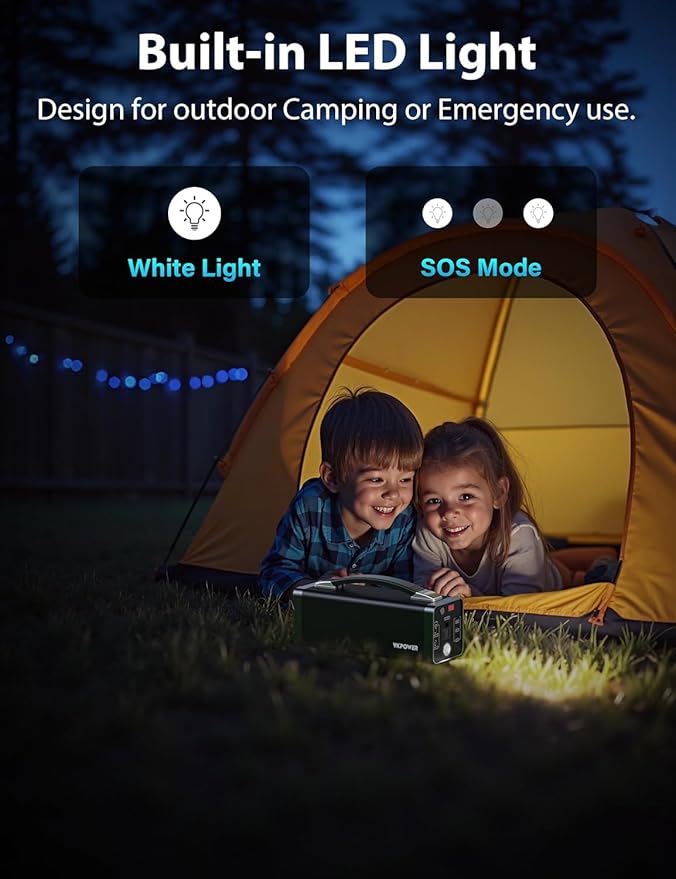 YKPOWER Portable Power Station 150W, 133.2 Wh/36000mAh Fast Charging, Portable - Image 7