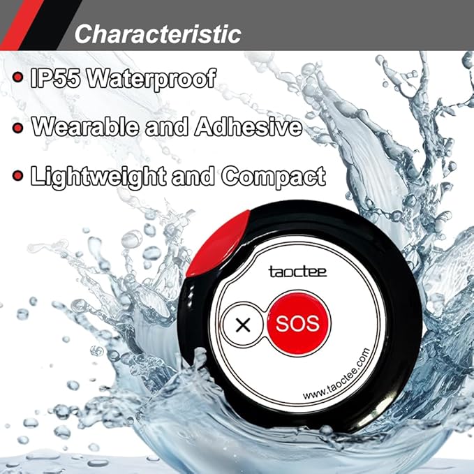 Panic Button Alarm for Security Emergency Remote Panic Alarm Siren for Home - Image 4