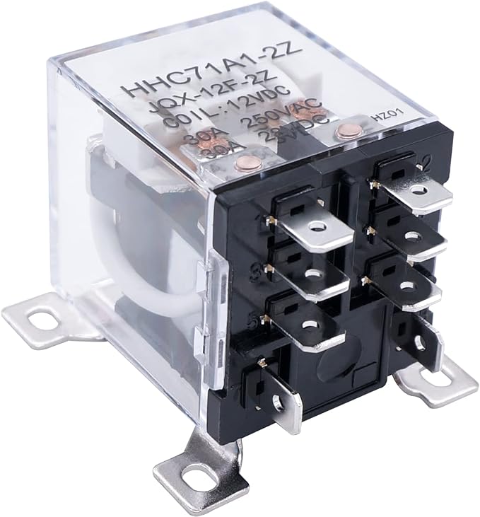 TWTADE/JQX-12F-2Z AC 110V Coil Voltage 30A DPDT 2NO+2NC General Purpose High by TWTADE
