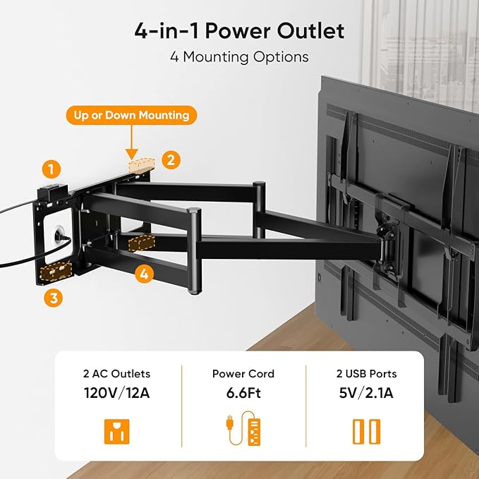 FORGING MOUNT Long Arm TV Wall Mount - Image 6