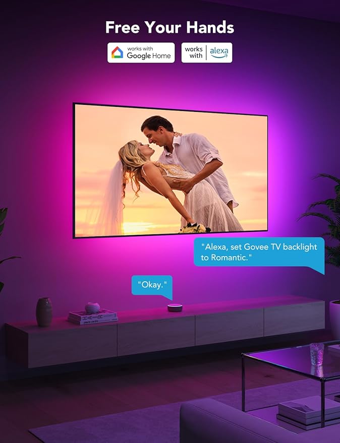 Govee TV LED Backlight Strip, RGBIC Smart LED Backlight - Image 7