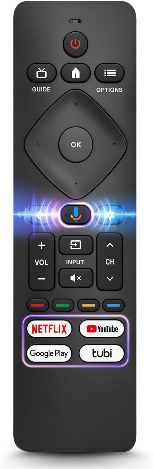 Voice Remote Control for Philips-TV-Remote-Replacement, for Philips Google by Angrox