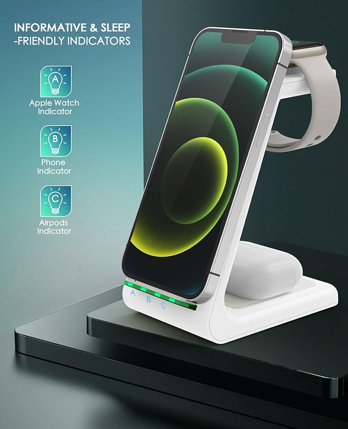 3 in 1 Wireless Charging Station, 2026 Upgraded Fast Desk Charger Station - Image 4