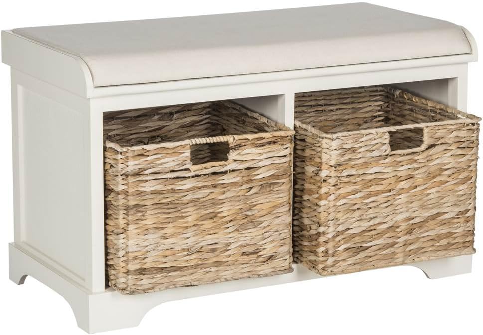 safavieh freddy wood storage bench, 33" farmhouse vintage, main product view