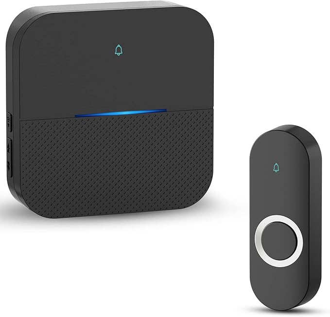 AIDA Lighted Wireless Doorbell for Home, Waterproof Battery Doorbell 1 by AIDA