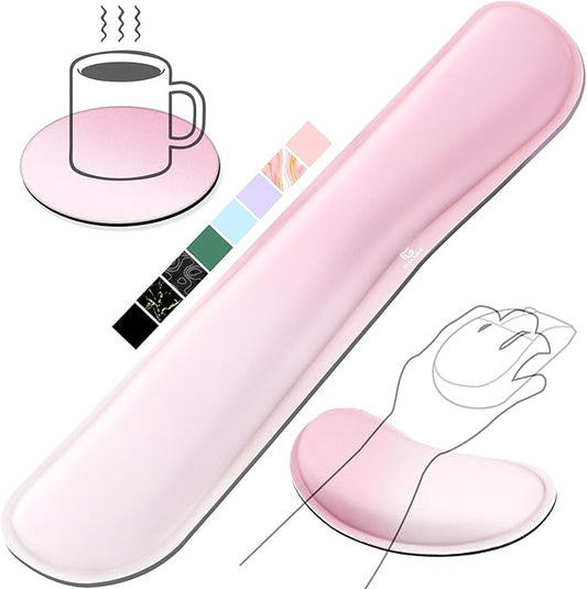 Gimars Upgrade Enlarge Silky Gel Memory Foam Keyboard Wrist Rest, Wrist Rest by Gimars