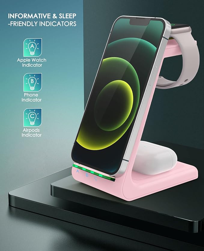 3 in 1 Wireless Charging Station, 2026 Upgraded Fast Desk Charger Station - Image 4
