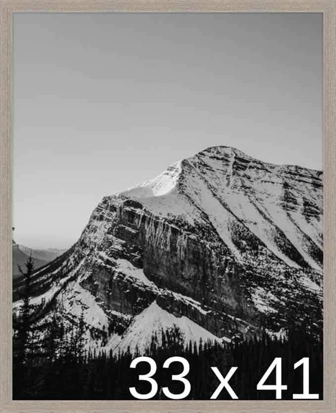 Frame It Easy 33 x 41 Rustic Gray Wood Frame by FrameItEasy