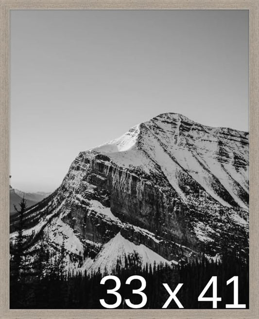 Frame It Easy 33 x 41 Rustic Gray Wood Frame by FrameItEasy
