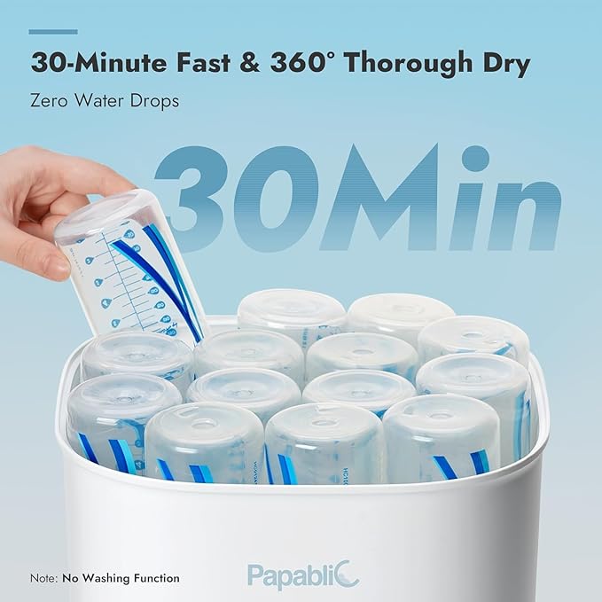 Papablic Bottle Sterilizer and Dryer Pro Max, 13 Bottles Extra-Large Capacity - Image 3