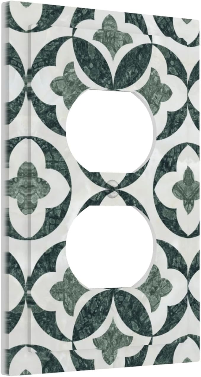 Bvtewkhz Green Luxury Modern Cubic Marble Cubic Marble Duplex Outlet Decorative - Image 2