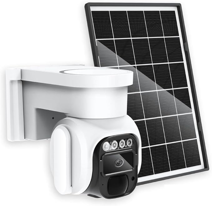 4G LTE Cellular Security Camera Wireless Outdoor，No Wifi Solar Powered Outside by WanWayTech