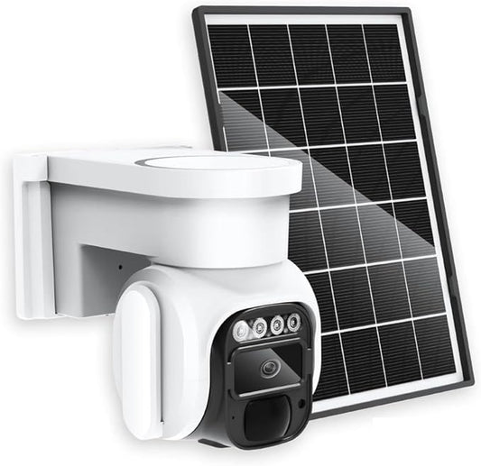 4G LTE Cellular Security Camera Wireless Outdoor，No Wifi Solar Powered Outside by WanWayTech