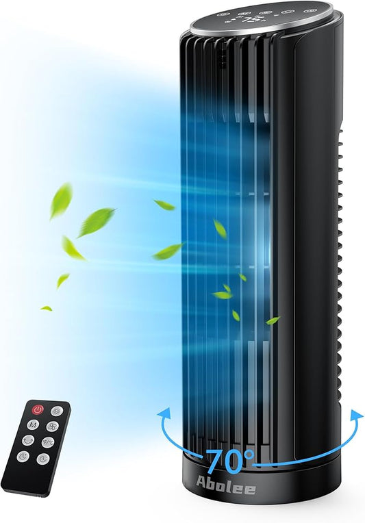 Abolee Tower Fan for Bedroom, 23ft/s Desk Fan by Abolee
