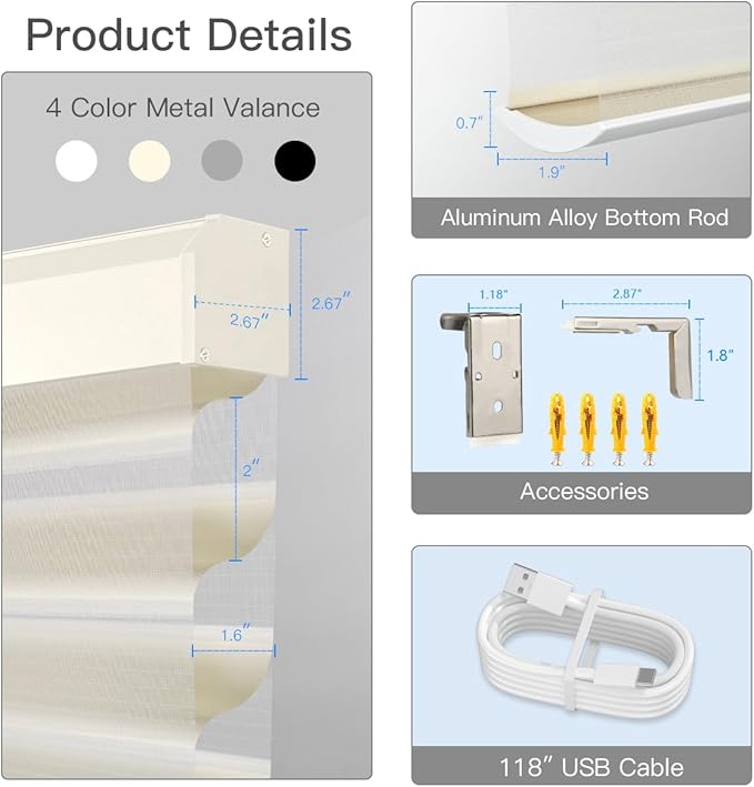 Tokblind Motorized Sheer Shade - Image 6