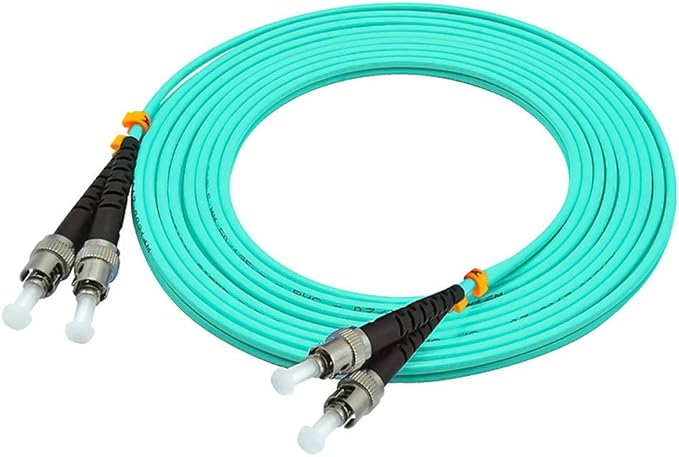 Jeirdus 5Meters 16ft ST to ST Duplex 50/125 10G OM3 Multi-Mode Fiber Optic - Image 4