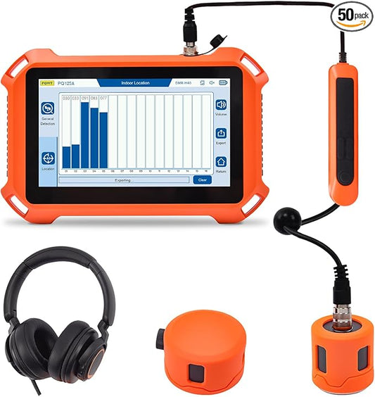 PQWT 125A Underground Water Leak Detector, Indoor Wall & Ground Water Pipe Leak by PQWT