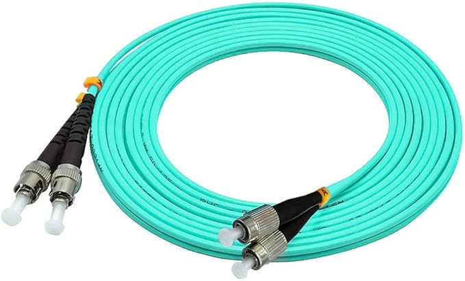 Jeirdus 10 Meters 33ft FC to ST Duplex 50/125 10G OM3 Multi-Mode Fiber Optic - Image 4